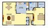 One Bedroom (Upstairs)